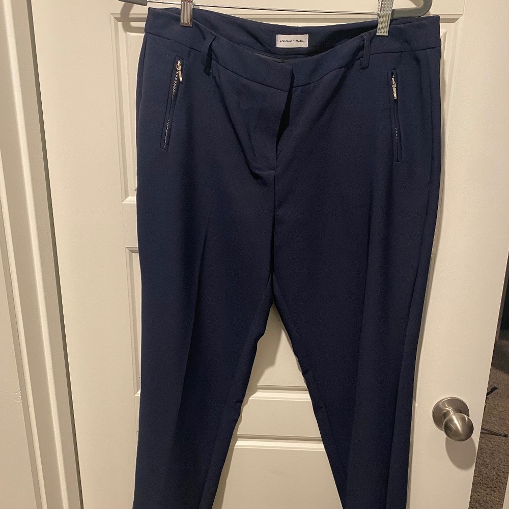 Navy Blue Business Casual Pants (Tapered to ankle)